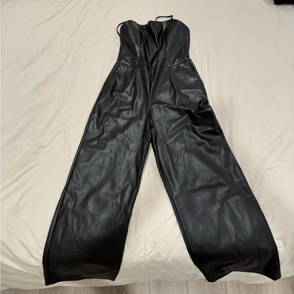 BCBGeneration Sleek Black Jumpsuit